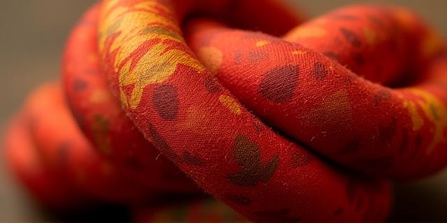 秋の紅葉帯締め